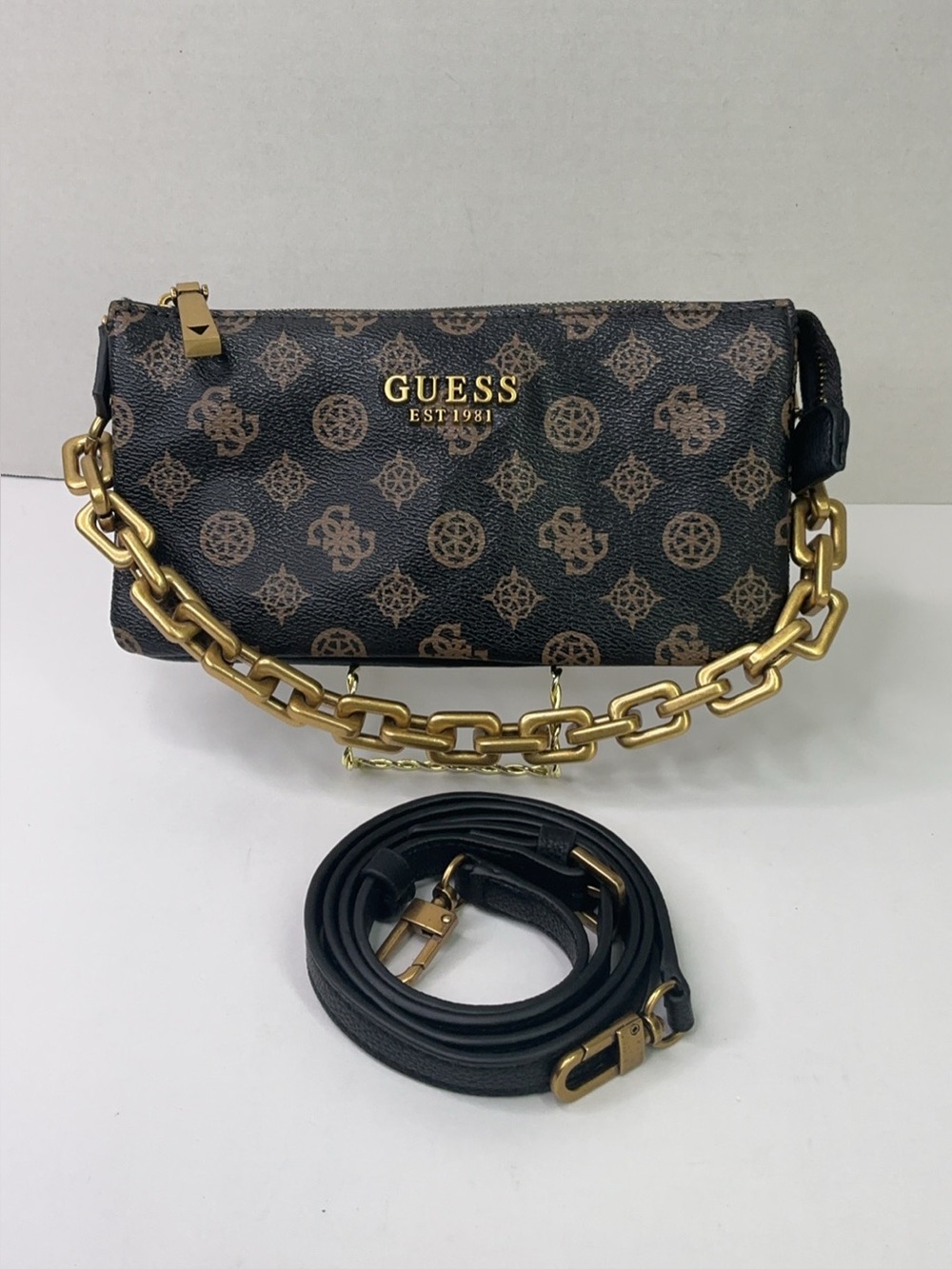 Guess Turin Mini Triple Compartment Top Zip handbag